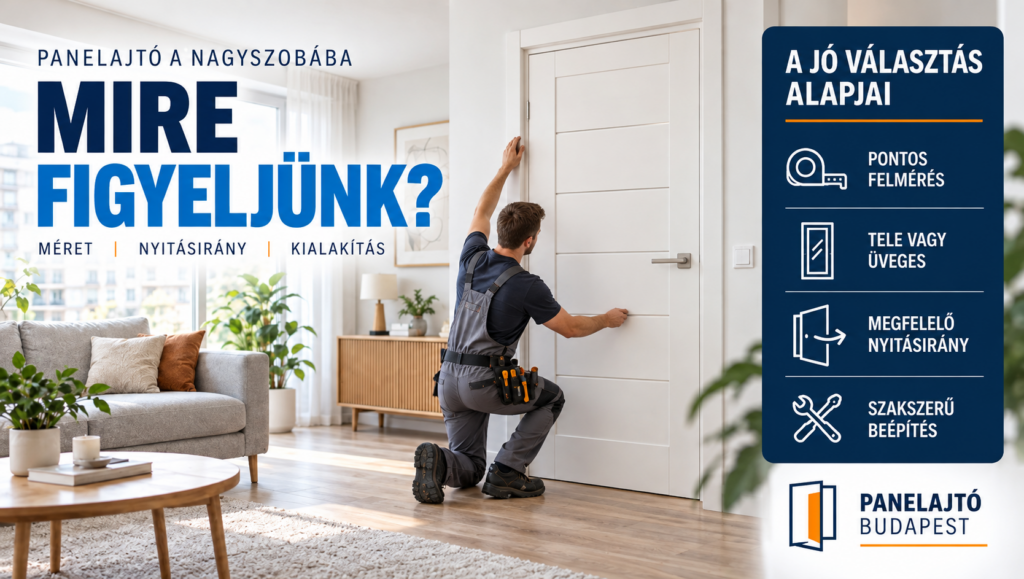 Szakmai meglátásunk, panel ajtó beépítésekor